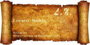 Lorenz Nedda névjegykártya